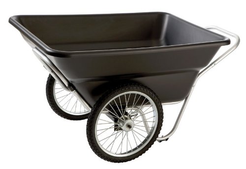 Contractor Grade Cart, 7 Cu. Ft. Tub, With 20 In. Spoke Wheels - Black