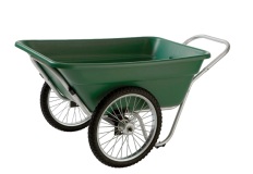 Contractor Grade Cart, 7 Cu. Ft. Tub, With 20 In. Spoke Wheels - Green