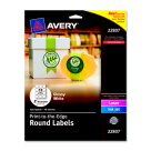 2 in. Dia Premium Easy Peel Oval Self-Adhesive Label, Glossy White, Pack 120