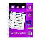8.5 x 5.5 in. Polypropylene Durable Heavy Weight Sheet Protector - Clear, Pack 25