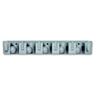 Cleaning Wall Organizer Rack With Hooks, Gray