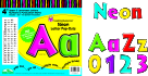 4 In. Letter Pop-outs, Neon, Set - 255
