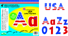 4 In. Letter Pop-outs, Usa, Set - 255