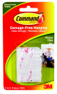 Damage-free Picture Hanging Clip With 8 Adhesive Strip, Pack - 6