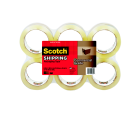 Scotch 1.88 In. X 54.6 Yd. X 3.1 Mm. 3750 Commercial Grade Shipping Tape - Clear, Pack 6