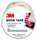 Scotch 3 X 1080 In. Economy Self-adhesive Book Tape - 3 In. Core, Clear
