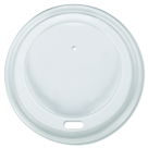 8 - 16 Oz. Protective Rippled Hot Cup Lid - White, Pack 50