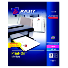 Paper Print-On Divider With 3-Hole Punched And 8-Tab - White, Pack 25