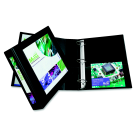 11 x 8.5 in. Framed View Binder With One Touch Ezd Locking Rings - 2 in. - Black