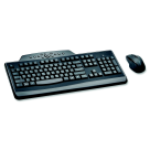 17.75 x 8.25 x 1 in. Pro Fit Media Wireless Desktop Set, Black