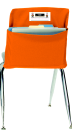 Large Storage Pocket With New Name Card Slot - 17 X 10 In. - Grade 3 To 5, Orange