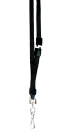Breakaway Adjustable Safety Lanyard With Hook - 36 X 0.25 In. - Black, Pack 12