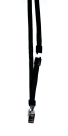 Breakaway Safety Lanyard With Clip - 36 In. - Black, Pack 12