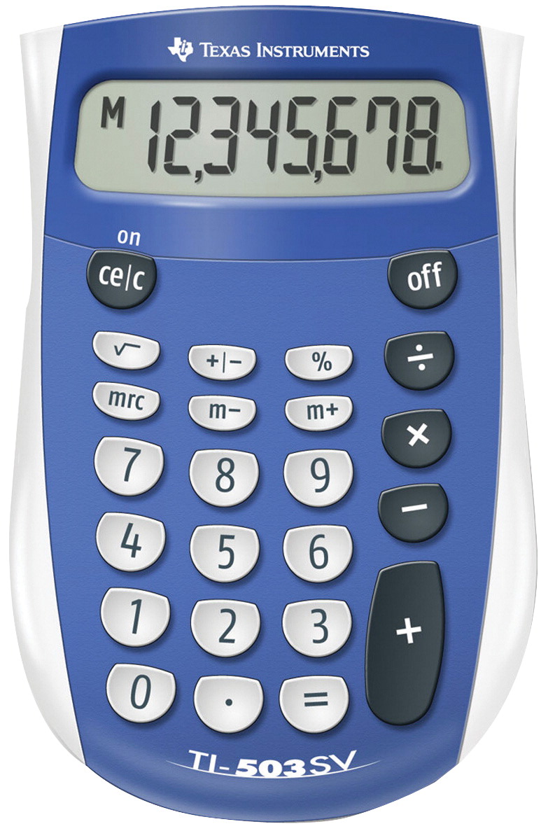Ti 503 Sv Basic Battery Calculator - Blue