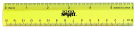6 In. Light-weight Strong Plastic Ruler, Pack - 6