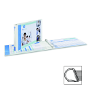 2 in. Heavy Duty Slant Ring View Binder, White