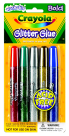 Crayola Non-toxic Washable Glitter Glue - Assorted Color, Pack 5
