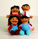 Marvel Education Asian Family Puppet Set