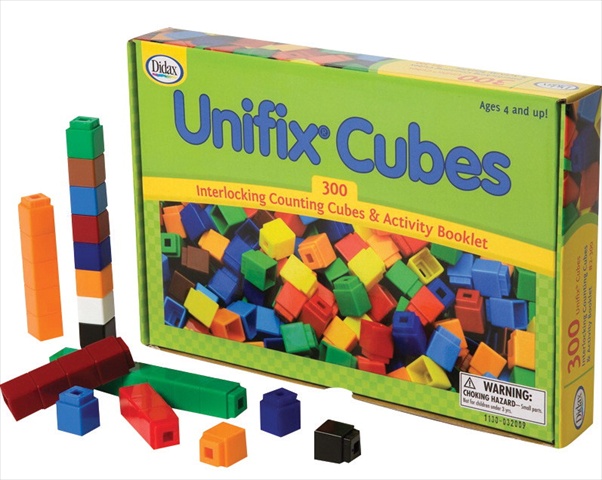 Cubes - 300 Pieces, 10 Assorted Colors