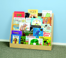 5 Shelf Book Display With Dry-erase Back Panel
