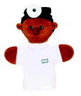 African American Doctor Hand Puppet