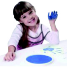 Ready2Learn Jumbo Circular Washable Stamp Pad - 6 in. - Blue Ready2Learn Jumbo Circular Washable Stamp Pad - 6 in. - Blue