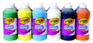Crayola Non-Toxic Liquid Washable Tempera Paint Set - 1 Pt Squeeze Bottle Set 12 Crayola Non-Toxic Liquid Washable Tempera Paint Set - 1 Pt Squeeze Bottle Set 12