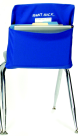 12-17 W In. Elastic Back One Size Fits All Chair, Blue