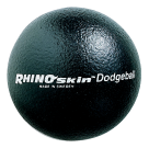 6 In. Sports Rhino Skin Dodgeball, Black