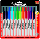 Sharpie Retractable Permanent Marker Fine Tip Pack - 12 Sharpie Retractable Permanent Marker Fine Tip Pack - 12