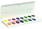 Sax Non-Toxic Semi-Moist Watercolor Paint Set With Brush - Assorted Color Set - 16 Sax Non-Toxic Semi-Moist Watercolor Paint Set With Brush - Assorted Color Set - 16