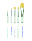 Royal Brush Soft Grip Starter Golden Taklon Fiber Paint Brush Set - Assorted Size Set - 5 Royal Brush Soft Grip Starter Golden Taklon Fiber Paint Brush Set - Assorted Size Set - 5