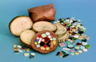 Diamond Tech Non-Adhesive Mosaic Tree Bark Coaster - 3.5 To 4 in. Diamond Tech Non-Adhesive Mosaic Tree Bark Coaster - 3.5 To 4 in.