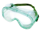 Frey Scientific Economy Standard Lens Indirect Vent Safety Goggle, Green Tinted Body & Clear Lens