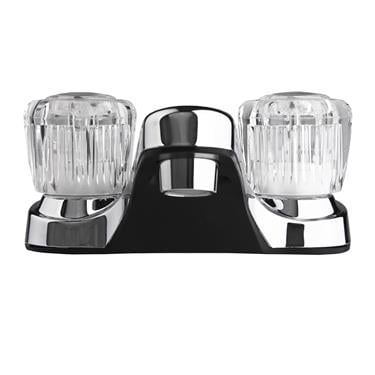 DFPL700ACP Lavatory With Crystal Acrylic Knob Handle Faucet