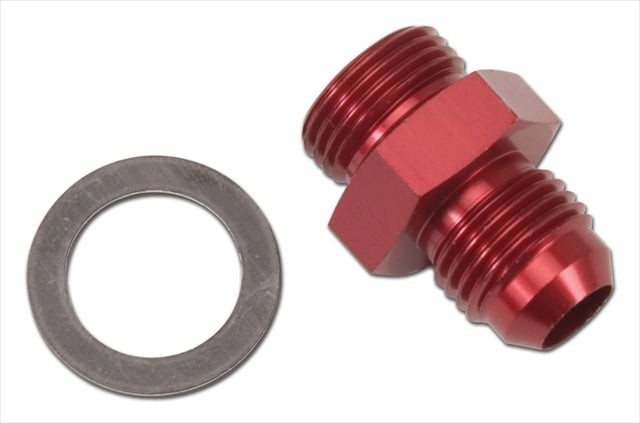 8087 Blue Anodized Aluminum Carburetor Inlet Fitting
