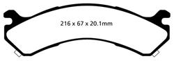 EBC BRAKES DP41663R Yellowstuff Aramid Brake Pads EBC BRAKES DP41663R Yellowstuff Aramid Brake Pads