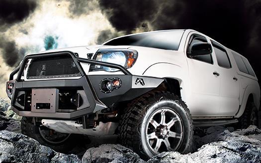 FAB FOURS TT05B15521 2005-2011 Toyota Tacoma Winch Bumper With Pre-Runner Guard FAB FOURS TT05B15521 2005-2011 Toyota Tacoma Winch Bumper With Pre-Runner Guard