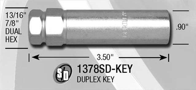 GORILLA 1378SDKEYB Lug Nut Socket