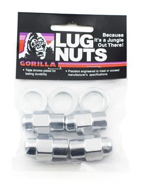 GORILLA 73187SMB Lug Nut Short Mag, 0.50 In. X 20