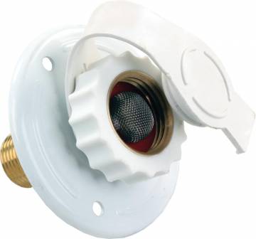 62165 City Water Flange- White- Metal