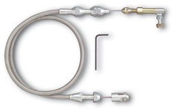 LOKAR TC1000HT60 Hi-Tech Throttle Cable - Brushed Aluminum 60 In. LOKAR TC1000HT60 Hi-Tech Throttle Cable - Brushed Aluminum 60 In.