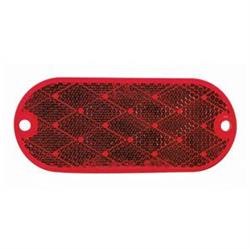 Peterson Mfg V480r Oval Reflector Red, Pack - 2