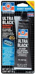82180 Ultra Black Maximum Oil Resistance Rtv Silicone Gasket Maker, 3.35 Oz.
