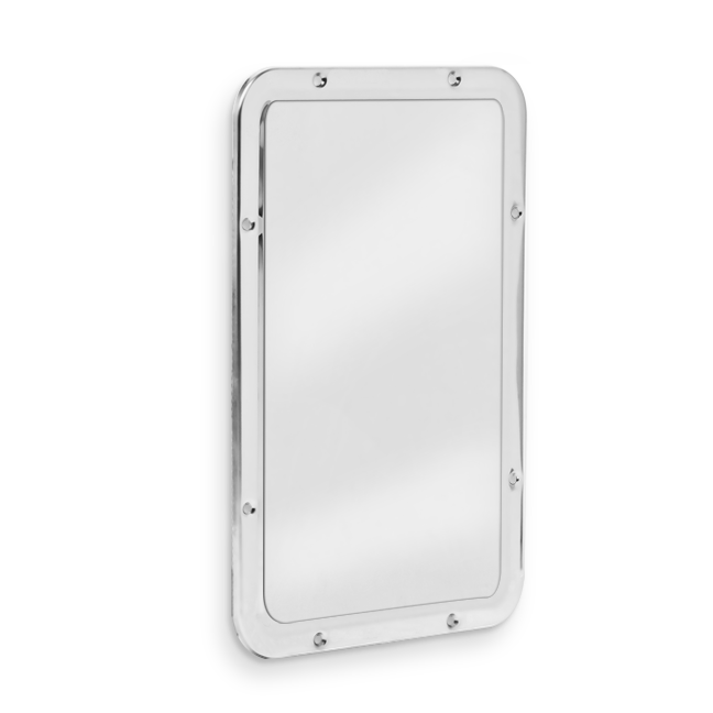 Us740 Frameless Security Mirror, Exposed Mounting - Reflective Surface