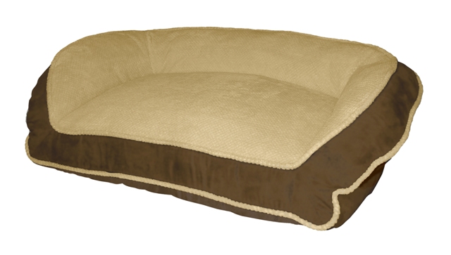 59-00329cho Micro Suede Deep Seated Lounger Pet Bed - 100 Percent Polyester, Chocolate