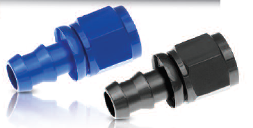2000082 Push Loc Hose End - Black And Black