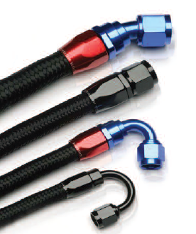 2300810 Nylon Braided Stainless Core Hose - Black