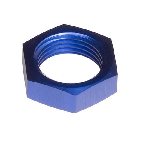 924031 -03 An-Jic Aluminum Bulkhead Nut - Blue