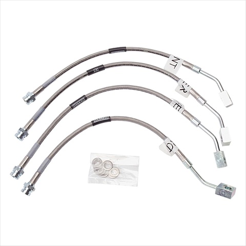 Russell-Edel 692190 Braided Stainless Steel Brake Line - 1997-2004 Chevrolet Russell-Edel 692190 Braided Stainless Steel Brake Line - 1997-2004 Chevrolet